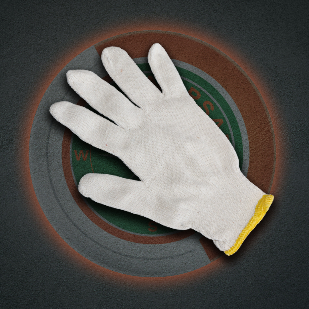 Cotton handling gloves for light-duty work