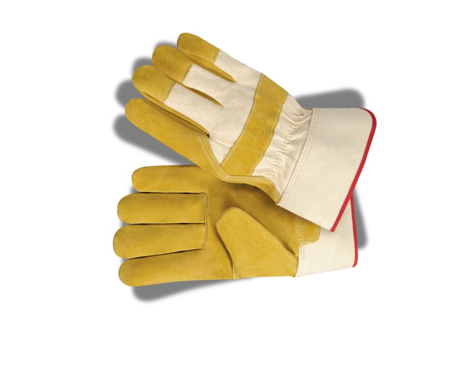 Leather heavy-duty work gloves